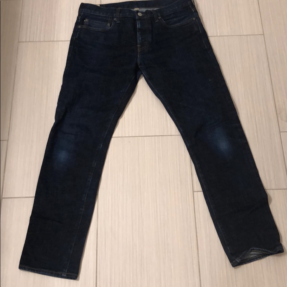 JCrew 484 Slim Fit Denim - 33w 32l dark resin wash